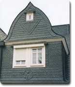 Detailansicht Schieferdach